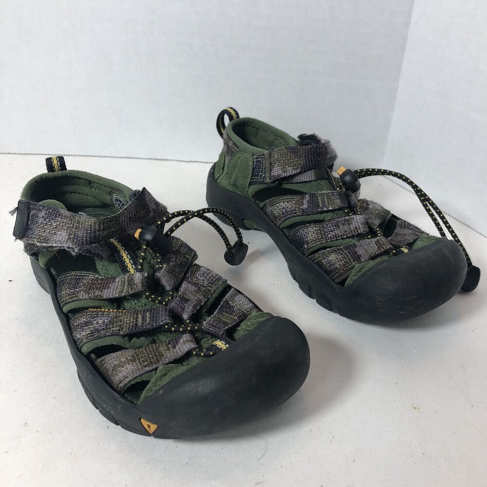 Keen Sandals Size Youth Kids 1 Newport H2 Sports Waterproof Green Camo‎ C1